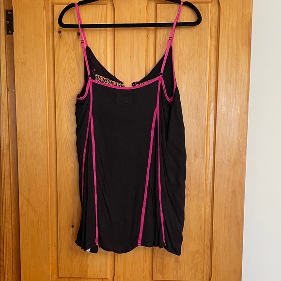 M.   One Teaspoon   Amazing Embroidered Black and Pink Mini Dress - Picture 2 of 6